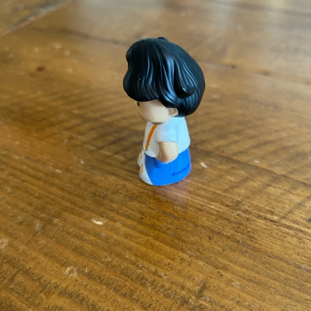 Fisher Price Little People boy with suspenders as is